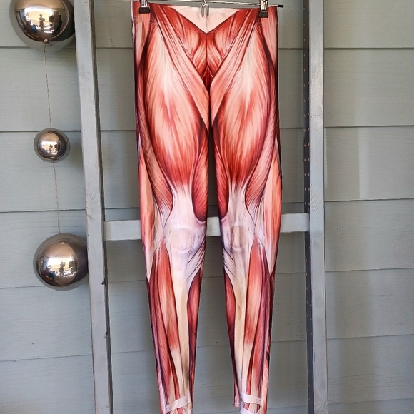 BlackMilk High-Waisted Supershine Muscled Leggings - Picture 3 of 14
